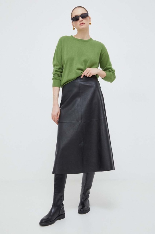 Max Mara Leisure sweter wełniany 2416361047600 zielony SS24