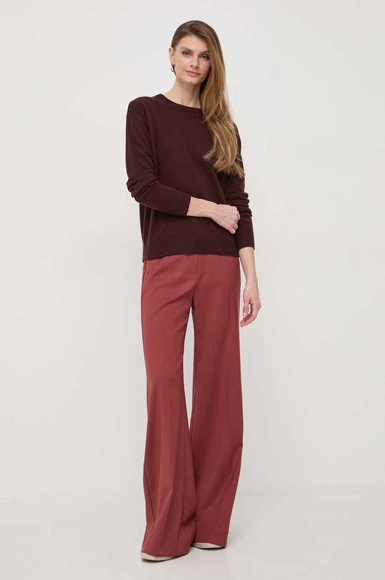 Μάλλινο πουλόβερ Max Mara Leisure 2416361047600 καφέ SS24