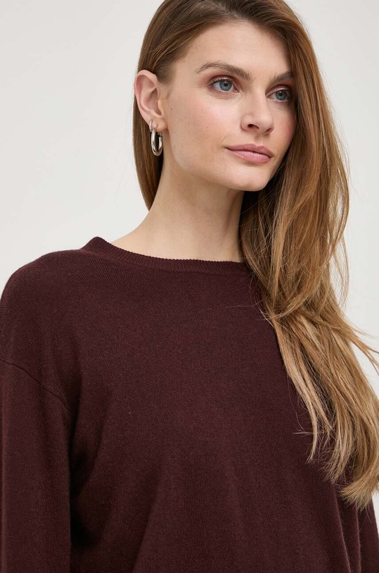 Μάλλινο πουλόβερ Max Mara Leisure 2416361047600 καφέ