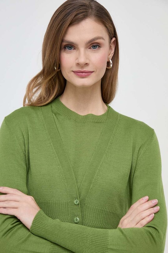Max Mara Leisure t-shirt i kardigan wełniany 2416381027600