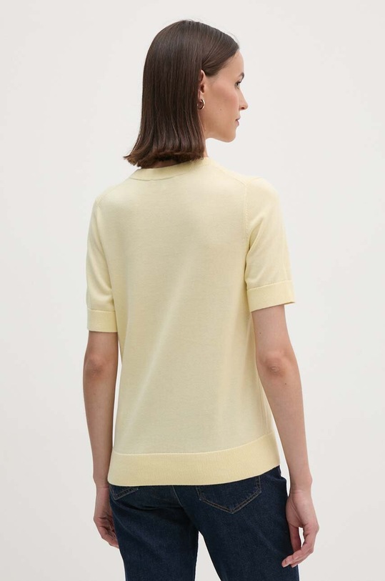 Ρούχα Βαμβακερό πουλόβερ Tommy Hilfiger WW0WW38724 κίτρινο