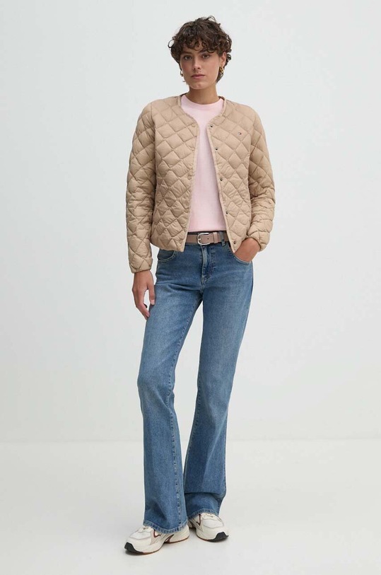 Tommy Hilfiger sweter bawełniany WW0WW38724 różowy AW24