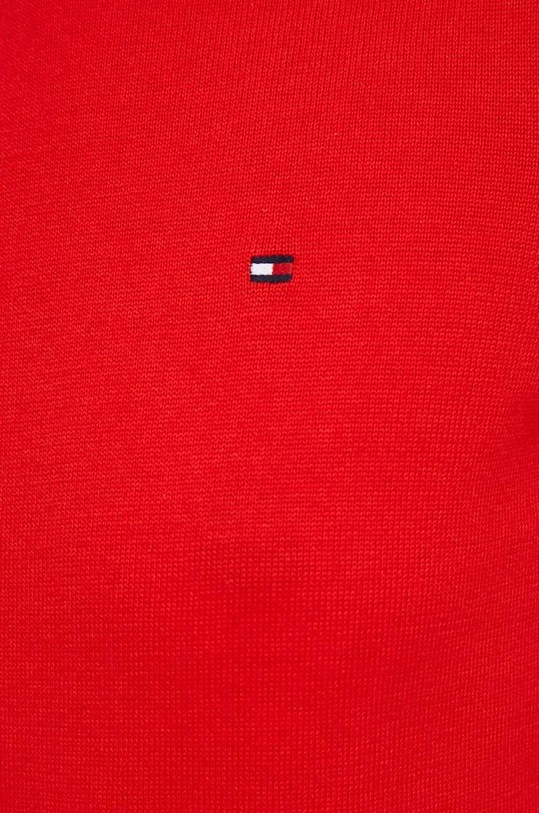 Bavlněný svetr Tommy Hilfiger WW0WW38724 červená