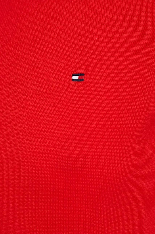 Tommy Hilfiger sweter bawełniany WW0WW38724 czerwony