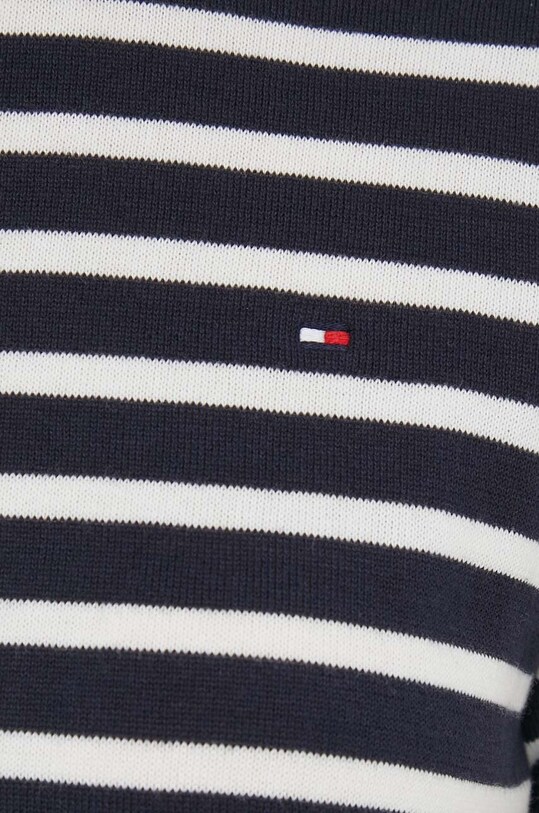 Tommy Hilfiger pulover de bumbac WW0WW38724 bleumarin