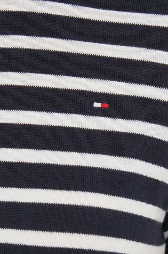 Bavlněný svetr Tommy Hilfiger WW0WW38724 námořnická modř