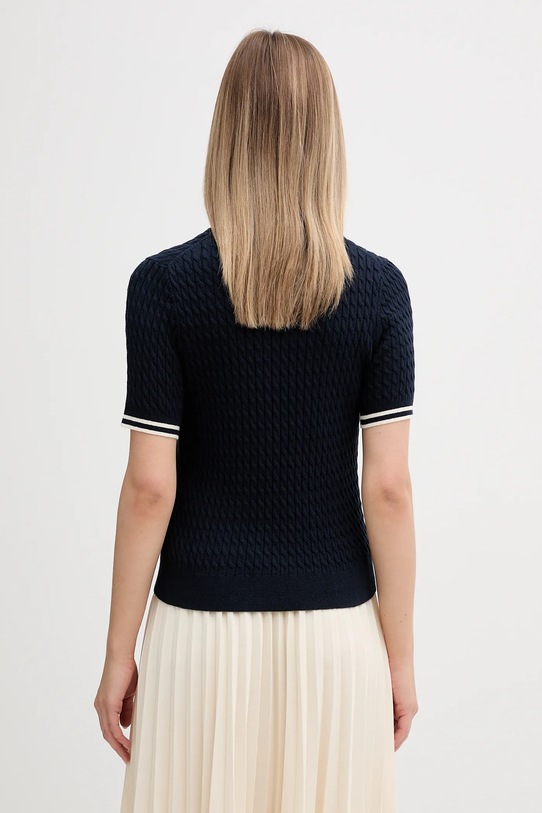 Odzież Tommy Hilfiger sweter bawełniany WW0WW41787 granatowy