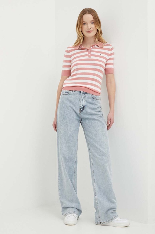 Tommy Hilfiger sweter WW0WW37937 różowy SS24