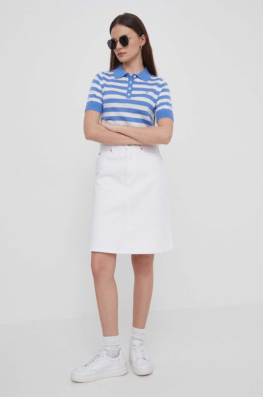 Πουλόβερ Tommy Hilfiger WW0WW37937 μπλε SS24