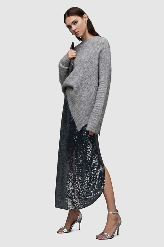 AllSaints sweter wełniany Selena szary WK202V