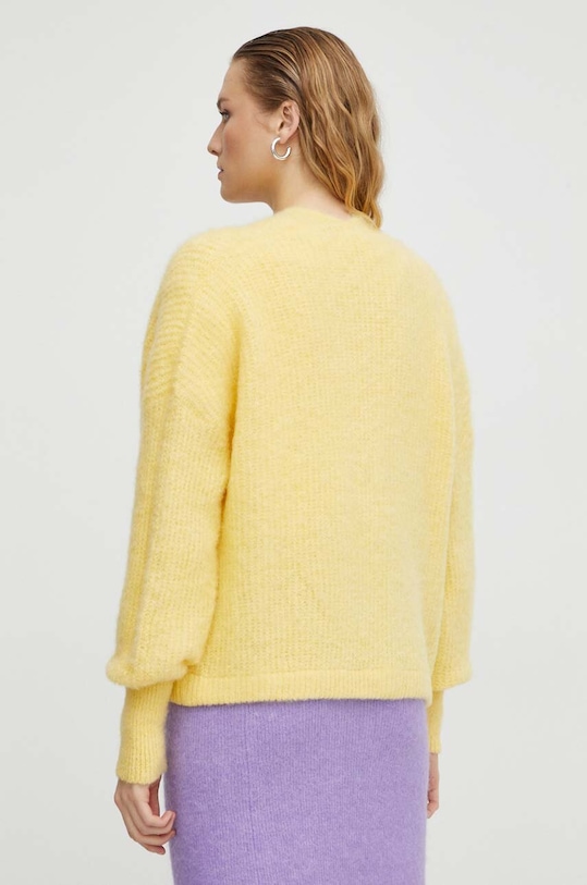 Oblečenie Kardigán s prímesou vlny American Vintage GILET ML COL CHALE EAST19AH23 žltá