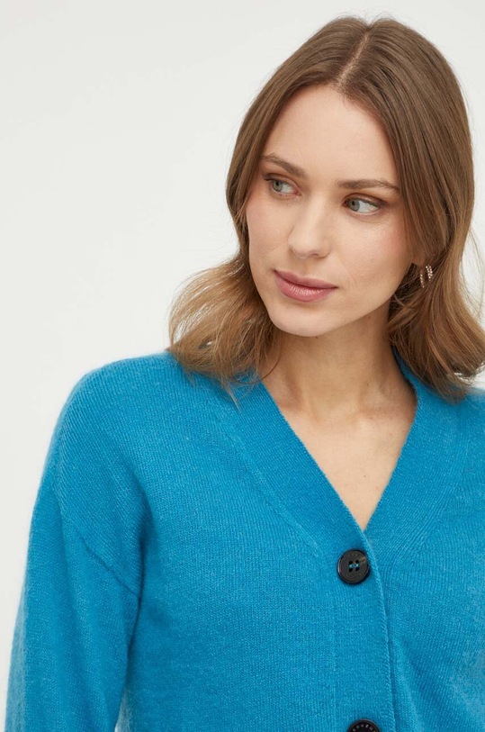 Svetr s příměsí vlny Weekend Max Mara tyrkysová 2415341021600