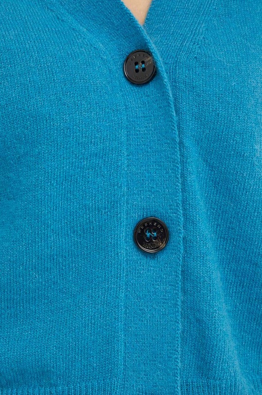 Svetr s příměsí vlny Weekend Max Mara 2415341021600 tyrkysová