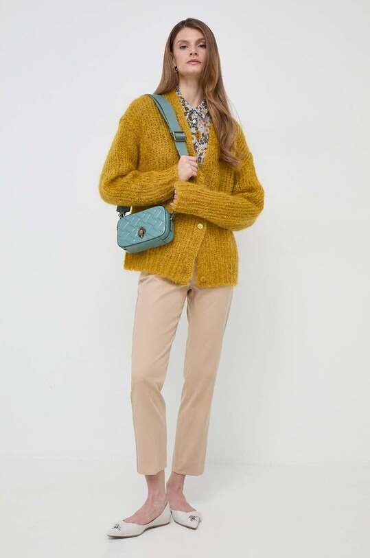 Вовняний кардиган Weekend Max Mara 2415341031600 жовтий SS24