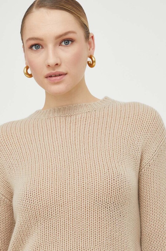 Шерстяной свитер Weekend Max Mara бежевый 2415361031600