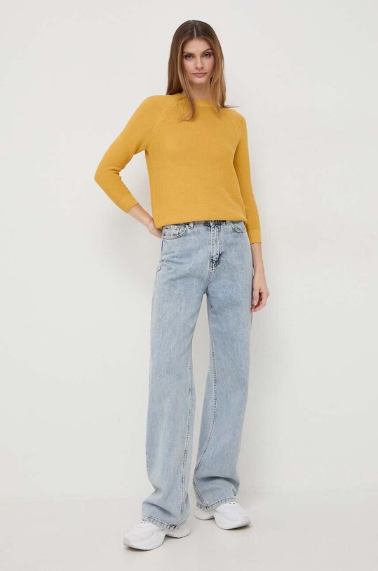 Weekend Max Mara pulover de bumbac 2415361071600 galben SS24
