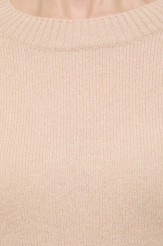 Weekend Max Mara sweter wełniany 2415361131600 beżowy