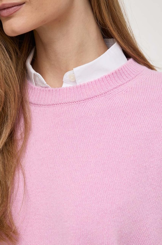 Weekend Max Mara sweter wełniany 2415361161600 różowy