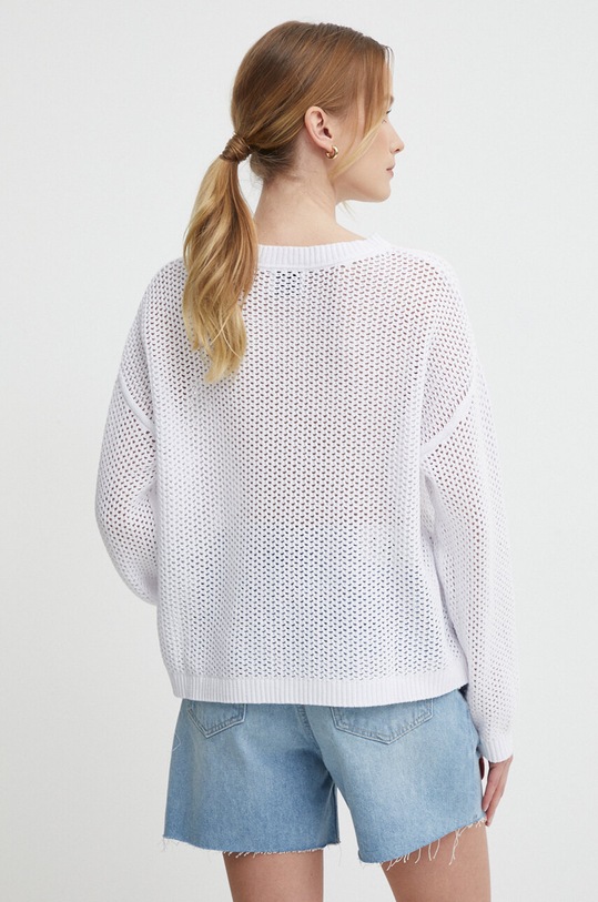 Odzież Pepe Jeans sweter bawełniany GISELE PL702131 biały