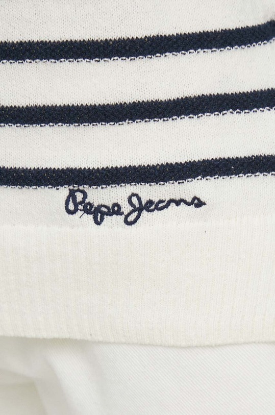 Svetr s příměsí lnu Pepe Jeans FRANCES PL702132 béžová
