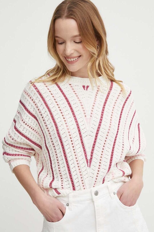 Svetr Pepe Jeans GINNY kulatý béžová PL702135