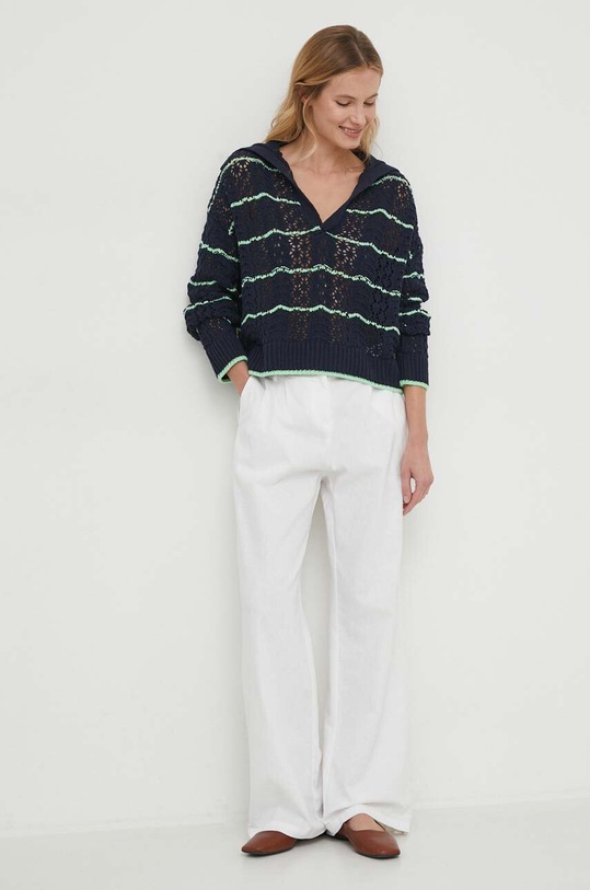 Bavlnený sveter Pepe Jeans GEMMA PL702137 tmavomodrá SS24