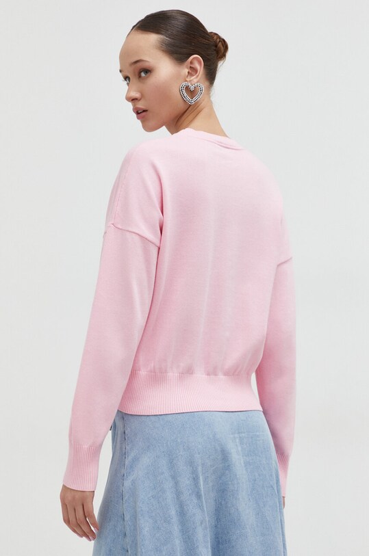 Ruházat Moschino Jeans pamut pulóver 0919.3208 rózsaszín