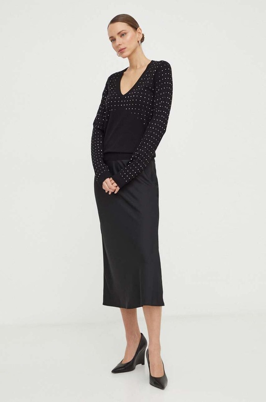 Liu Jo sweter WA4080.MS49I czarny SS24