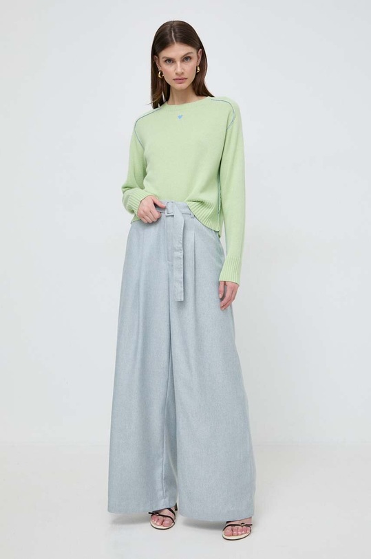 MAX&Co. sweter kaszmirowy 2416361071200 zielony SS24