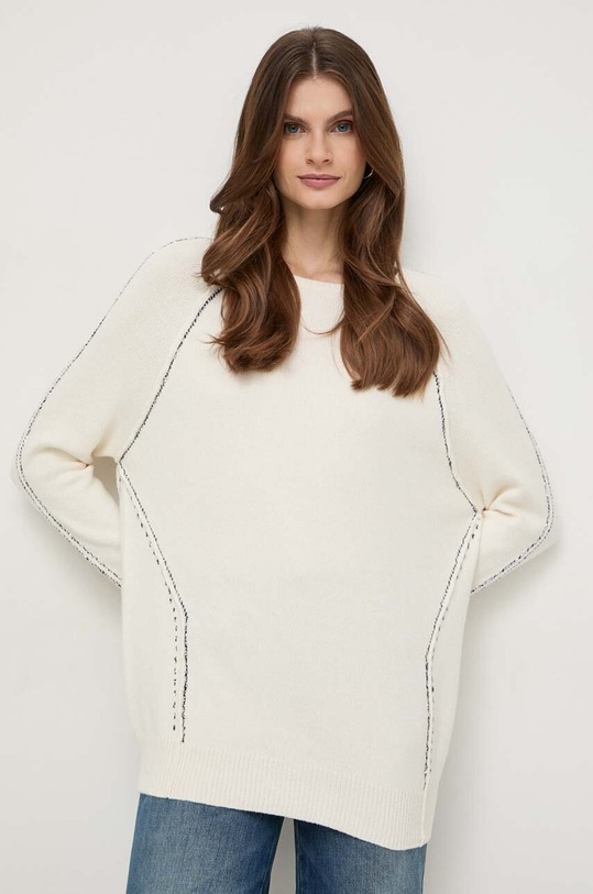 MAX&Co. pulover din amestec de lână 2416361111200 bej SS24