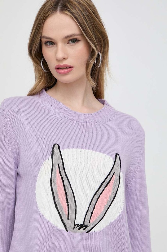 Bavlněný kardigan MAX&Co. x CHUFY fialová 2418361011200