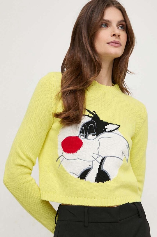 MAX&Co. cardigan din bumbac x CHUFY uni galben 2418361011200