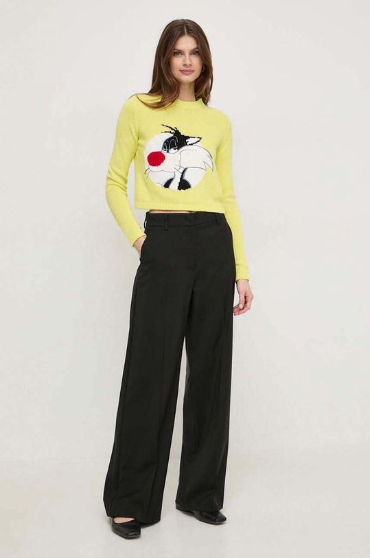 MAX&Co. cardigan din bumbac x CHUFY 2418361011200 galben SS24