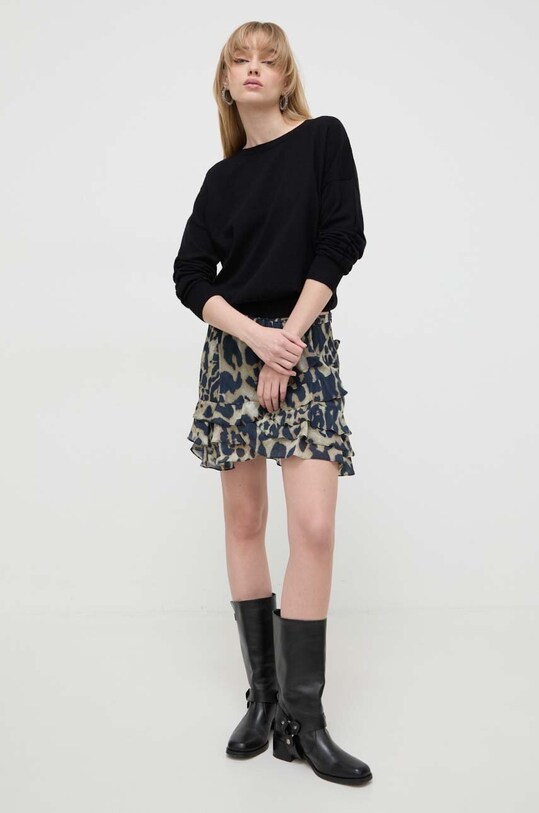 IRO pulover din amestec de casmir WP12MAE negru SS24