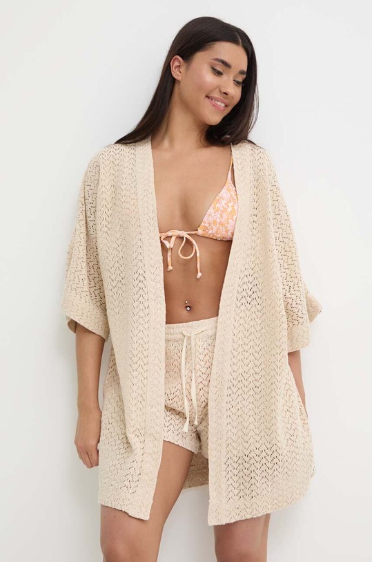 Roxy narzutka plażowa Fun Swell ERJX603398 beżowy SS24