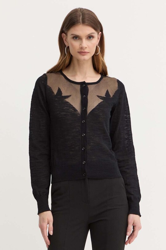 Πλεκτή ζακέτα Pinko άλλο μαύρο 103551.A1WR