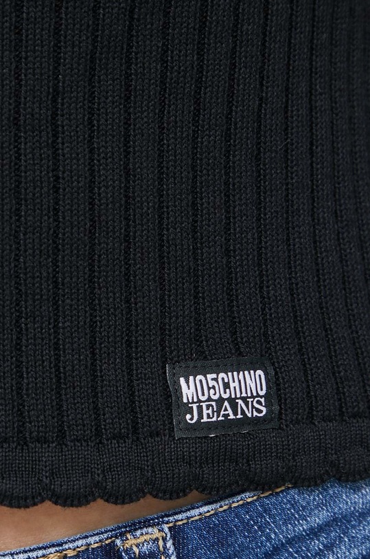 Bavlněný svetr Moschino Jeans 0913.3706 černá