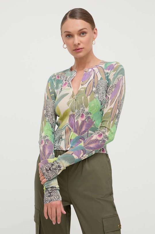 Twinset cardigan a maglia fine multicolore 241TT3260