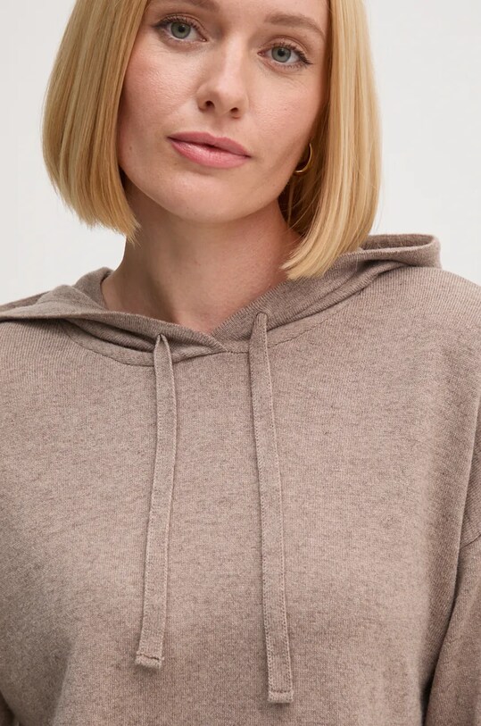 United Colors of Benetton sweter z domieszką wełny beżowy 1035D201V