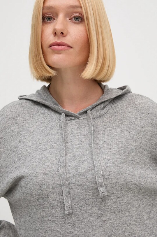 Svetr z vlněné směsi United Colors of Benetton šedá 1035D201V