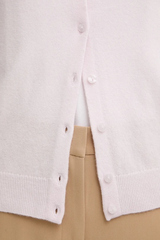 Вовняний кардиган United Colors of Benetton 1002D5485 рожевий