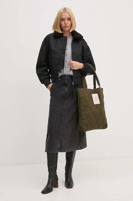 United Colors of Benetton kardigan wełniany 1002D5485 szary AW25