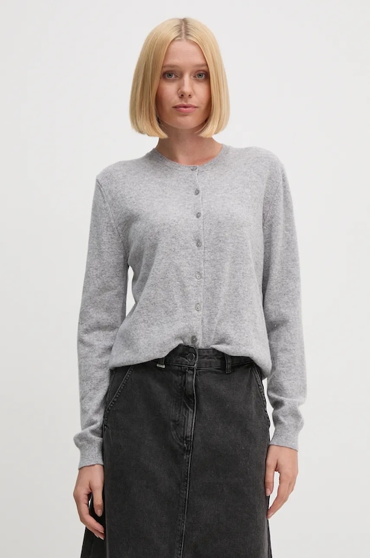 United Colors of Benetton kardigan wełniany szary 1002D5485