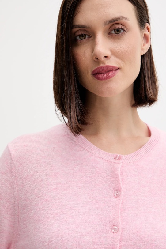 Vlněný kardigan United Colors of Benetton růžová 1002D5485