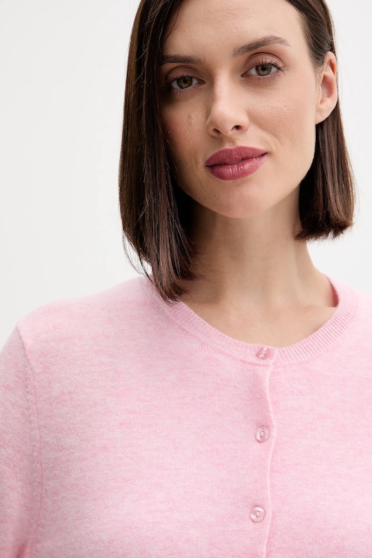 United Colors of Benetton cardigan din lana roz 1002D5485