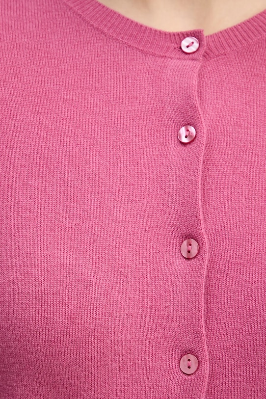 United Colors of Benetton kardigan wełniany 1002D5485 różowy