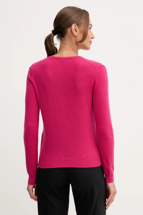 Odzież United Colors of Benetton kardigan wełniany 1002D5485 różowy