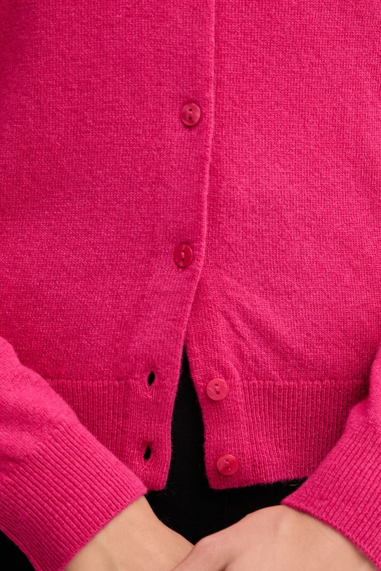 United Colors of Benetton kardigan wełniany 1002D5485 różowy