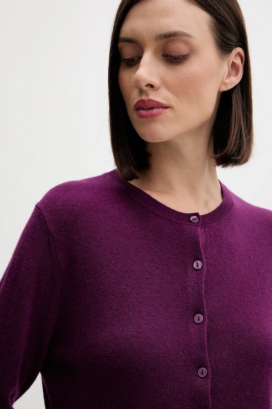 Îmbrăcăminte United Colors of Benetton cardigan din lana 1002D5485 violet
