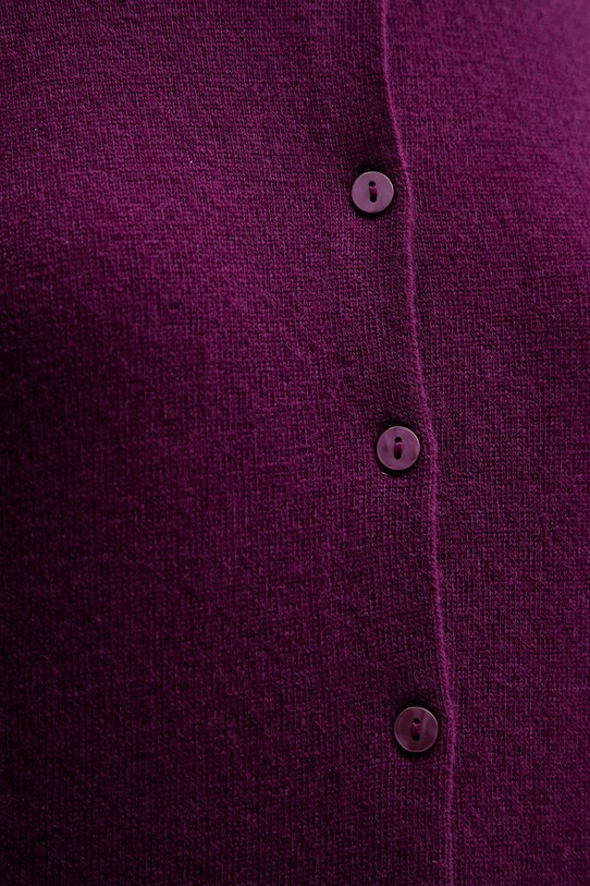 Vlněný kardigan United Colors of Benetton fialová 1002D5485